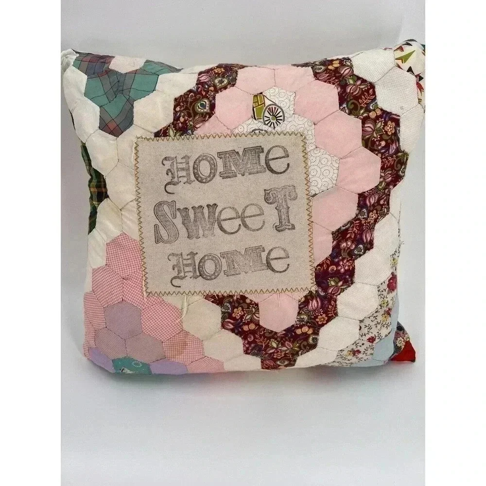 Vintage Quilted Accent Pillow 